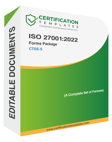 ISO 27001:2022 Blank and Filled Forms for All The Departments - Document Package