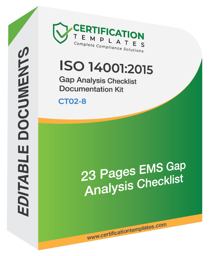 ISO 14001 Gap Analysis Checklist