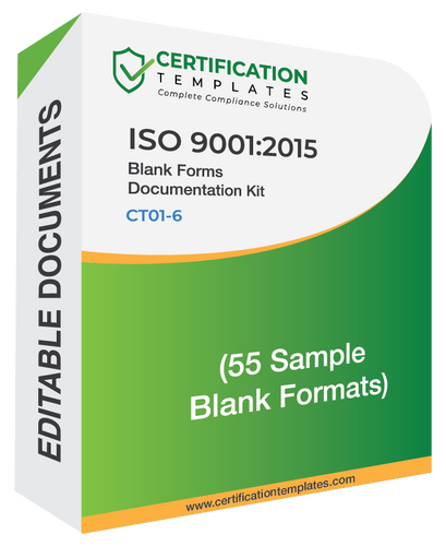 ISO 9001 Blank Forms