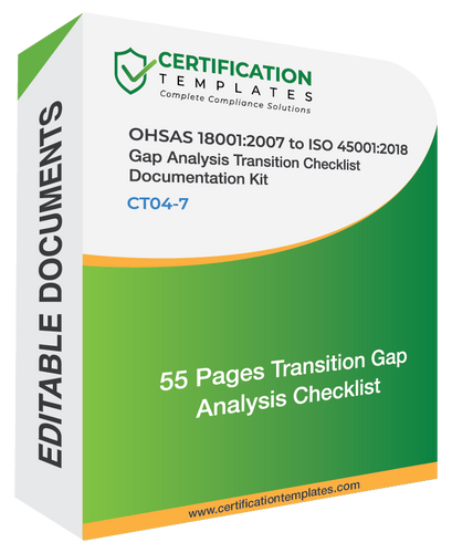 OHSAS 18001 Gap Analysis Transition