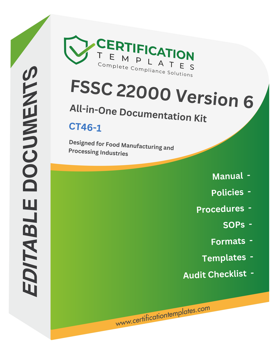 Buy FSSC 22000 Documentation Kit | Version 6 Templates | FMS ...