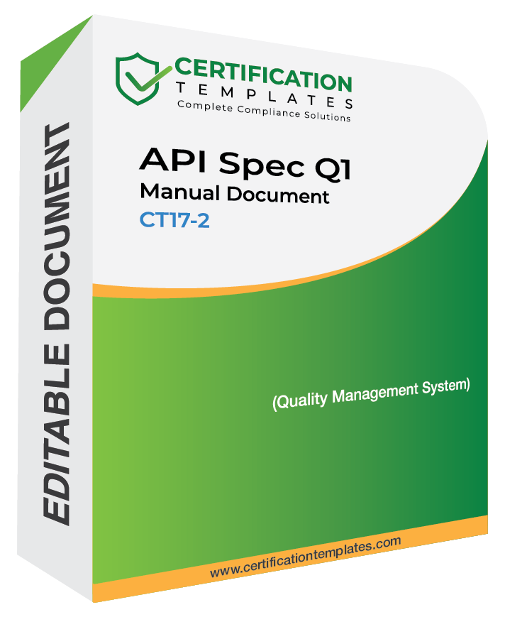Buy API Spec Q1 Manual Document | Quality Manual | QMS Implementation