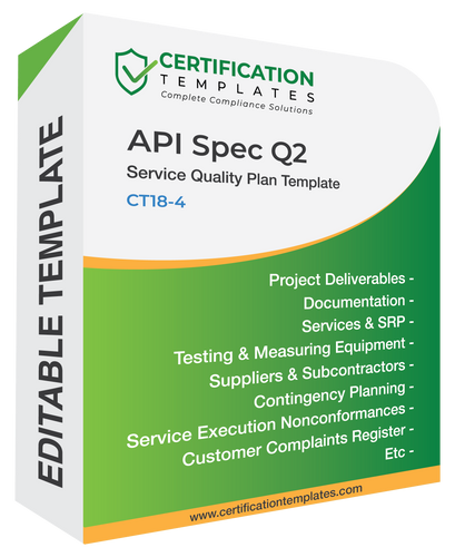 API Spec Q2 Service Quality Plan Template - Quality Management System
