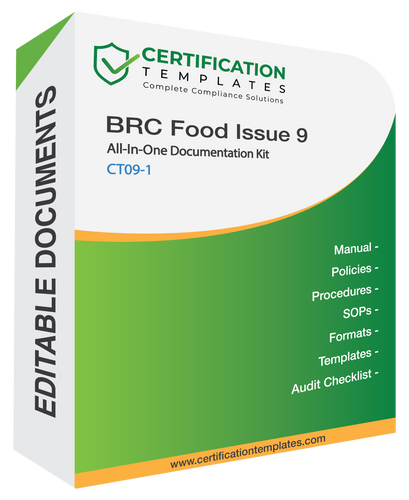 BRC Food Issue 9 Documentation Kit