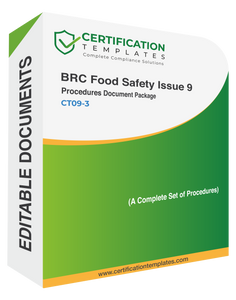 BRC Food Issue 9 Procedures