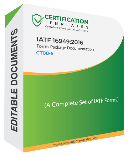 IATF 16949 Forms Package