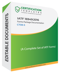 IATF 16949 Forms Package