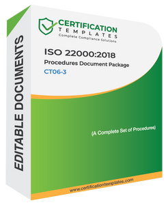 ISO 22000 Procedures Document