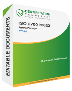 ISO 27001:2022 Blank and Filled Forms for All The Departments - Document Package