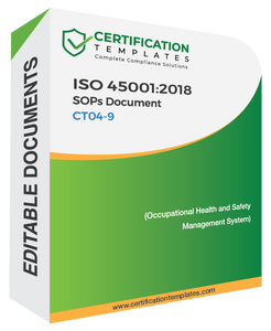 ISO 45001:2018 SOPs Document for OHS