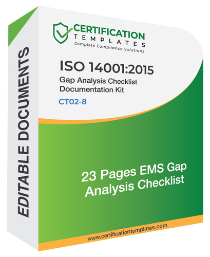 ISO 14001 Gap Analysis Checklist