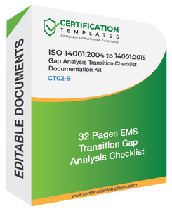 ISO 14001 Gap Analysis Transition