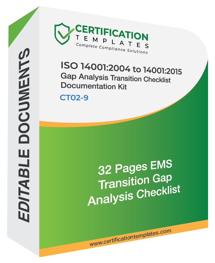 ISO 14001 Gap Analysis Transition