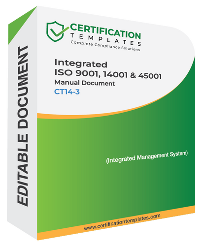 Integrated ISO 9001, 14001 and 45001 Manual