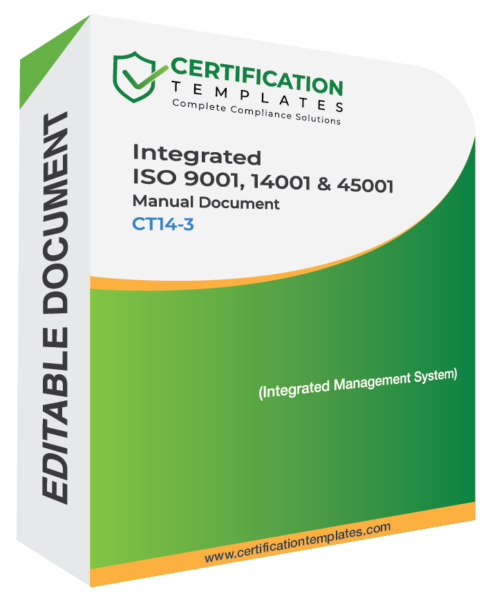 Integrated ISO 9001, 14001 and 45001 Manual