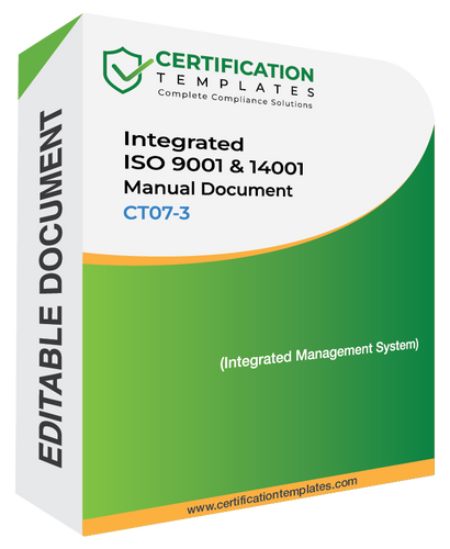 Integrated ISO 9001 and 14001 Manual