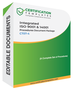 Integrated ISO 9001 and 14001 Procedures Document